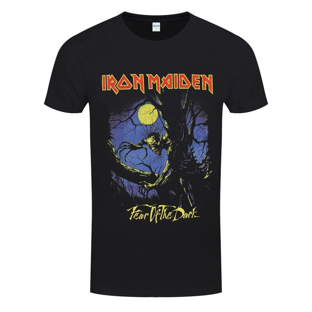 Iron Maiden Fear Of The Dark Moonlight Mens Black Tshirt